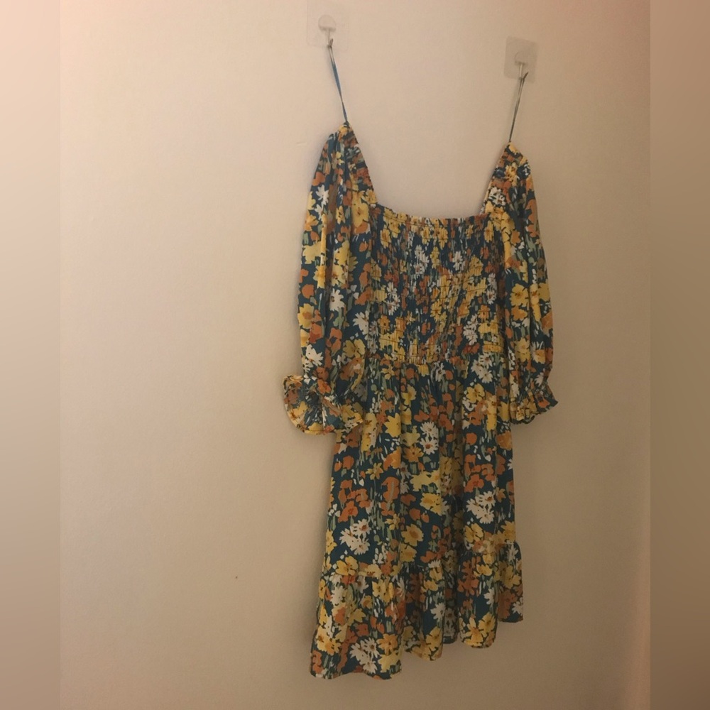 *3 for 25 Bundle and Save.Jessica Simpson Floral Dress - Yellow and Blue